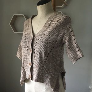 Anthro MOTH Theca Handkerchief Cardigan